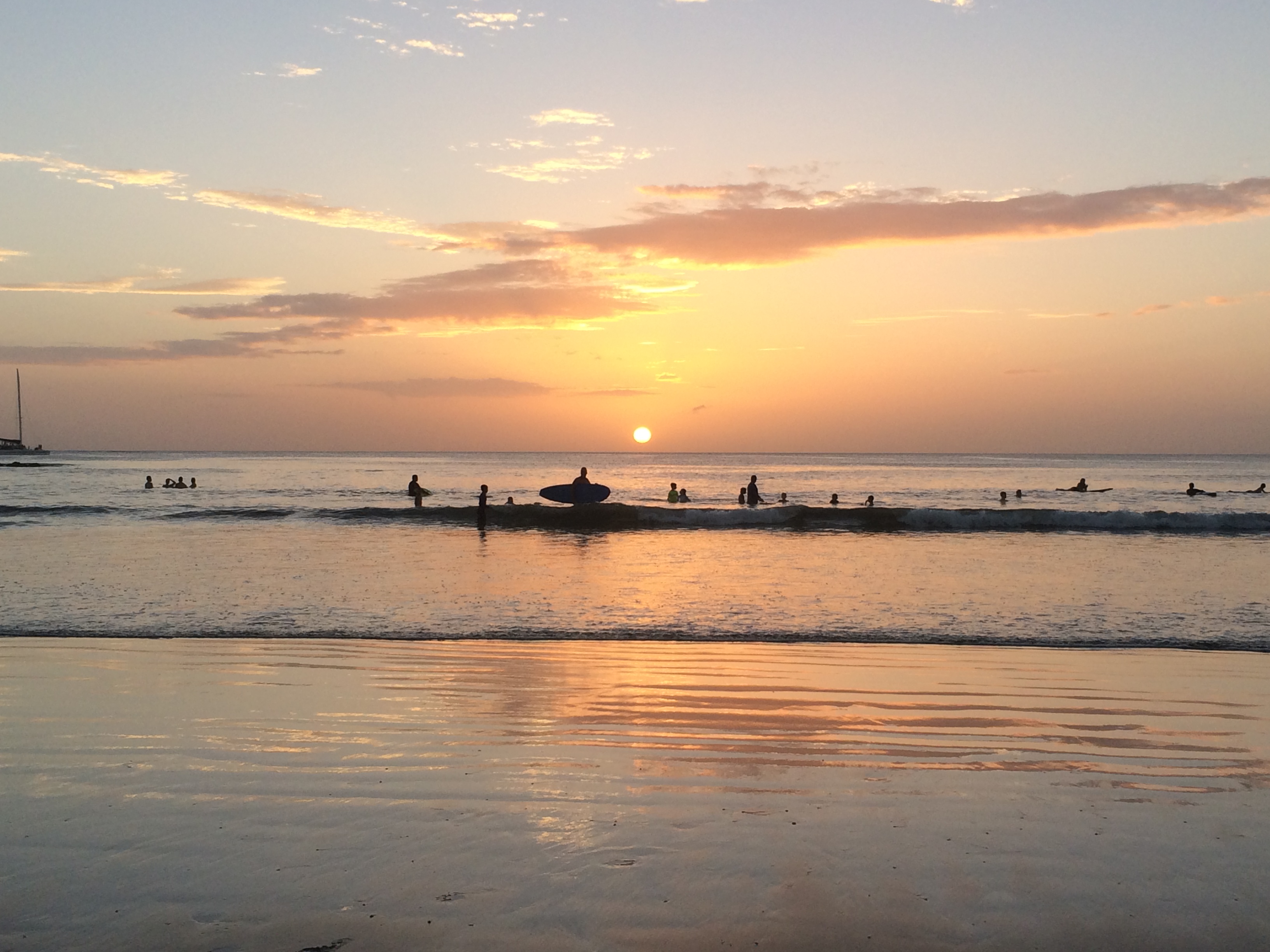 Tamarindo Beach Sunset Surfing Costa Rica